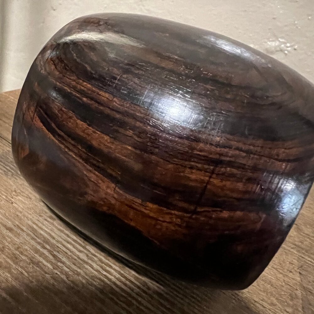 Extra-Chunky Wide Wood Bangle Bracelet